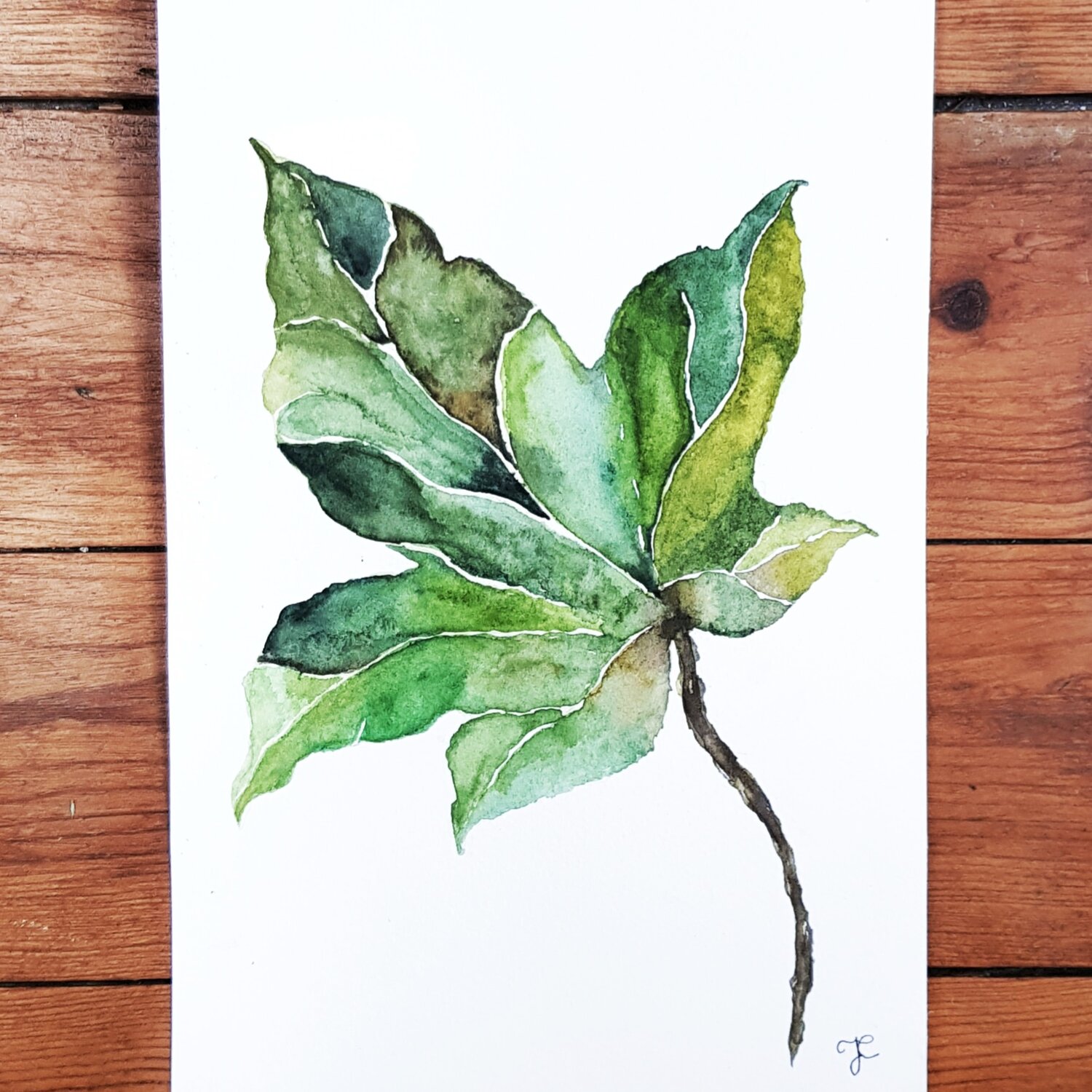 Apprendre à peindre des feuilles à l'aquarelle <br/> — Atelier Malherbe