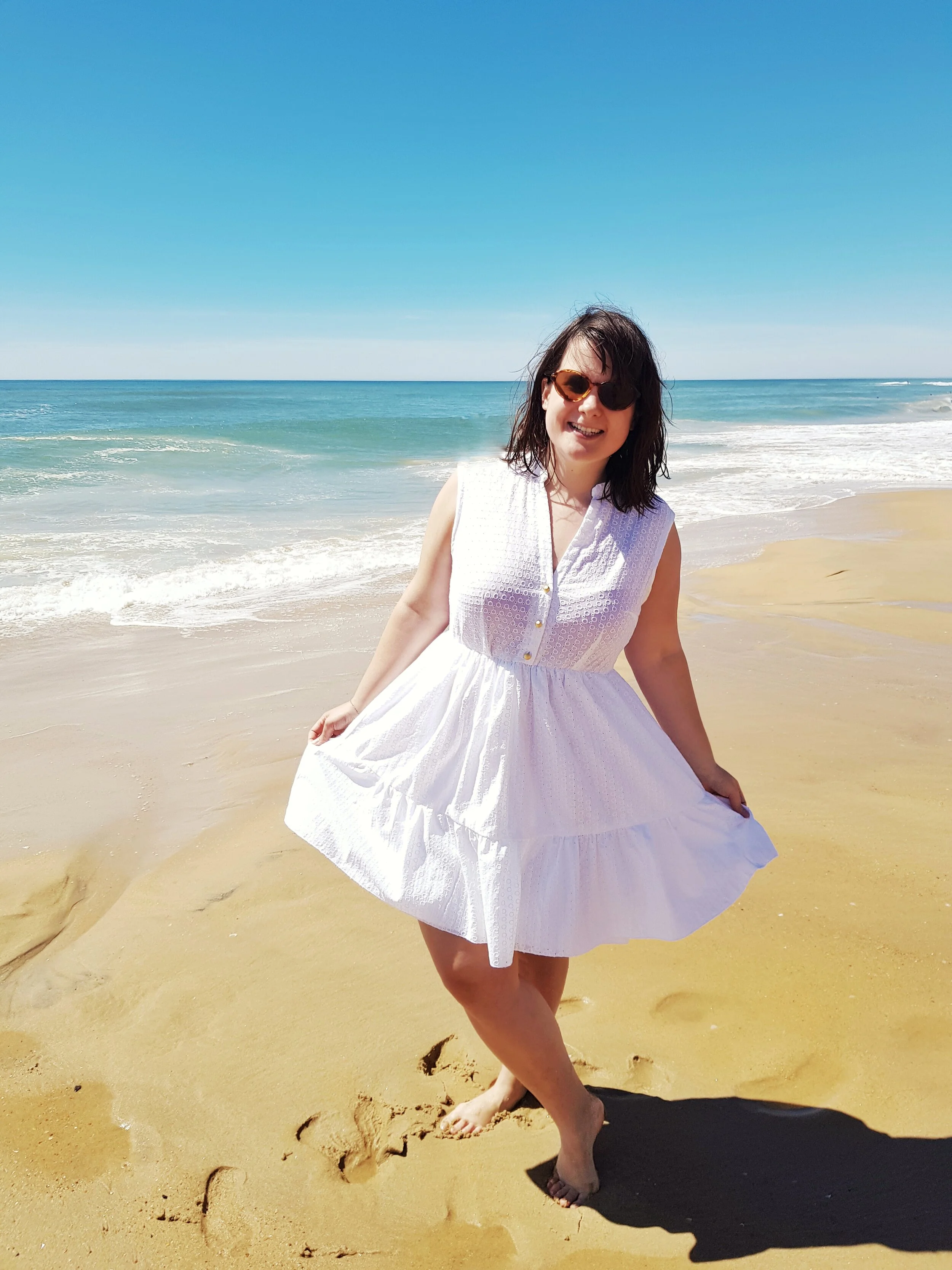 Coudre la robe chemise Myosotis de Deer and Doe