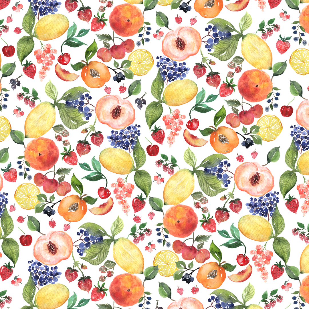 Pattern designer freelance - Des motifs fleuris et colorés à l'aquarelle