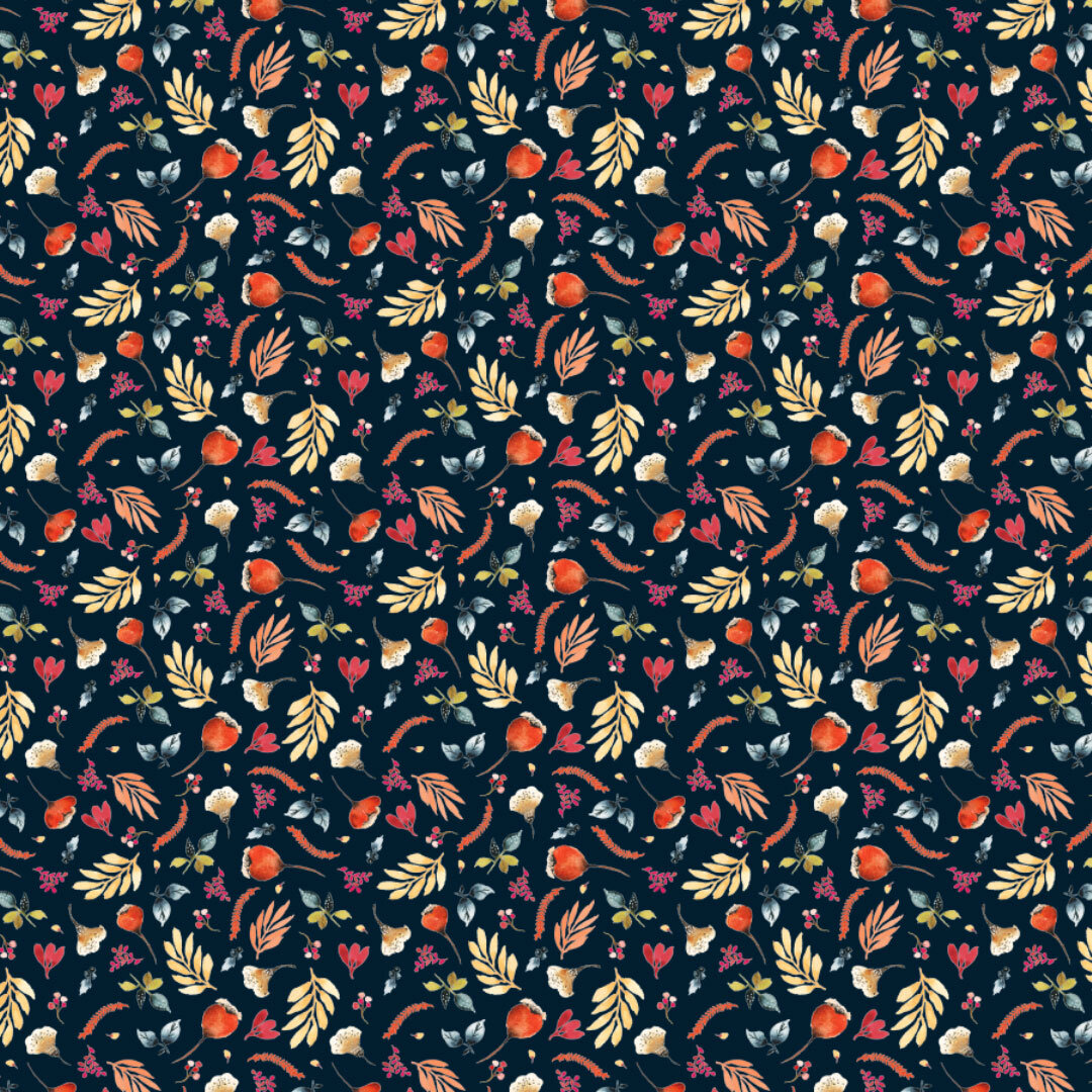 Pattern designer freelance - Des motifs fleuris et colorés à l'aquarelle