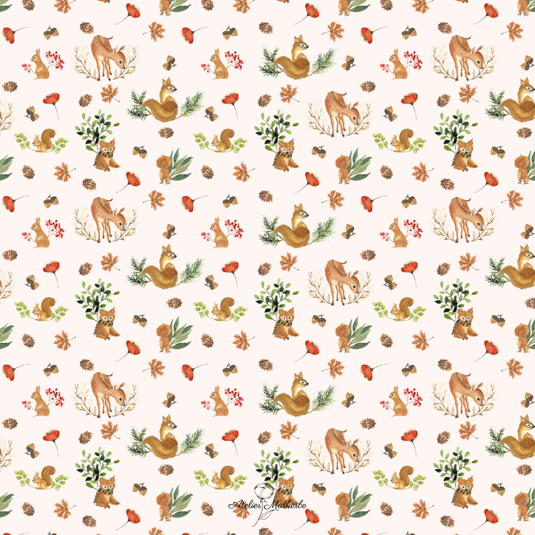 Pattern designer freelance - Des motifs fleuris et colorés à l'aquarelle