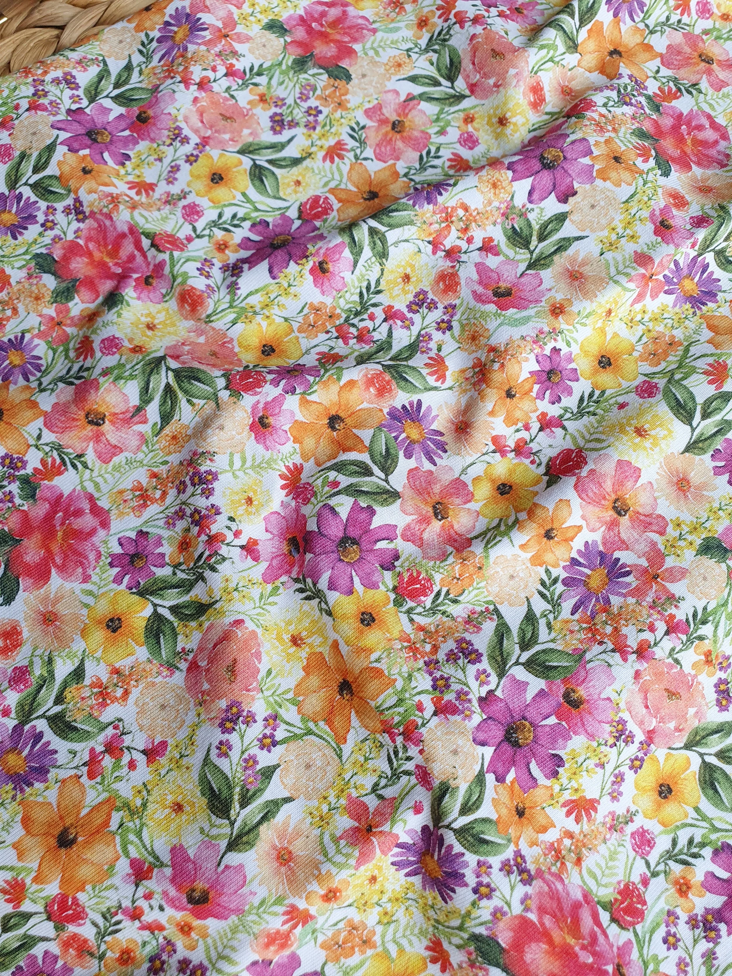 Tunique Rouge à Fleurs B.YOU Taille XL - Manches 3/4, Tissu Jersey, Neuf Sans étiquette