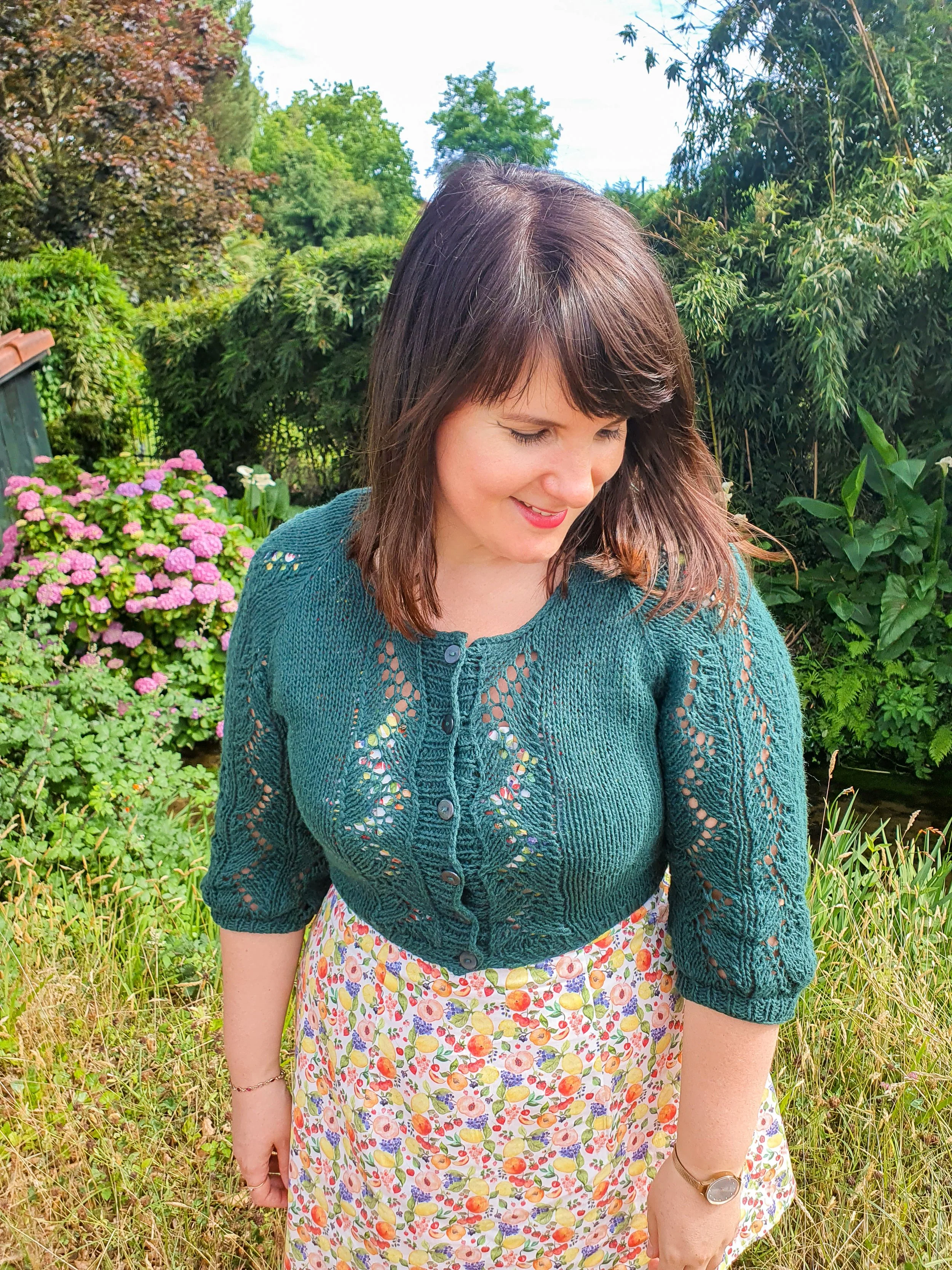 Le gilet Rosalie en dentelle débutant