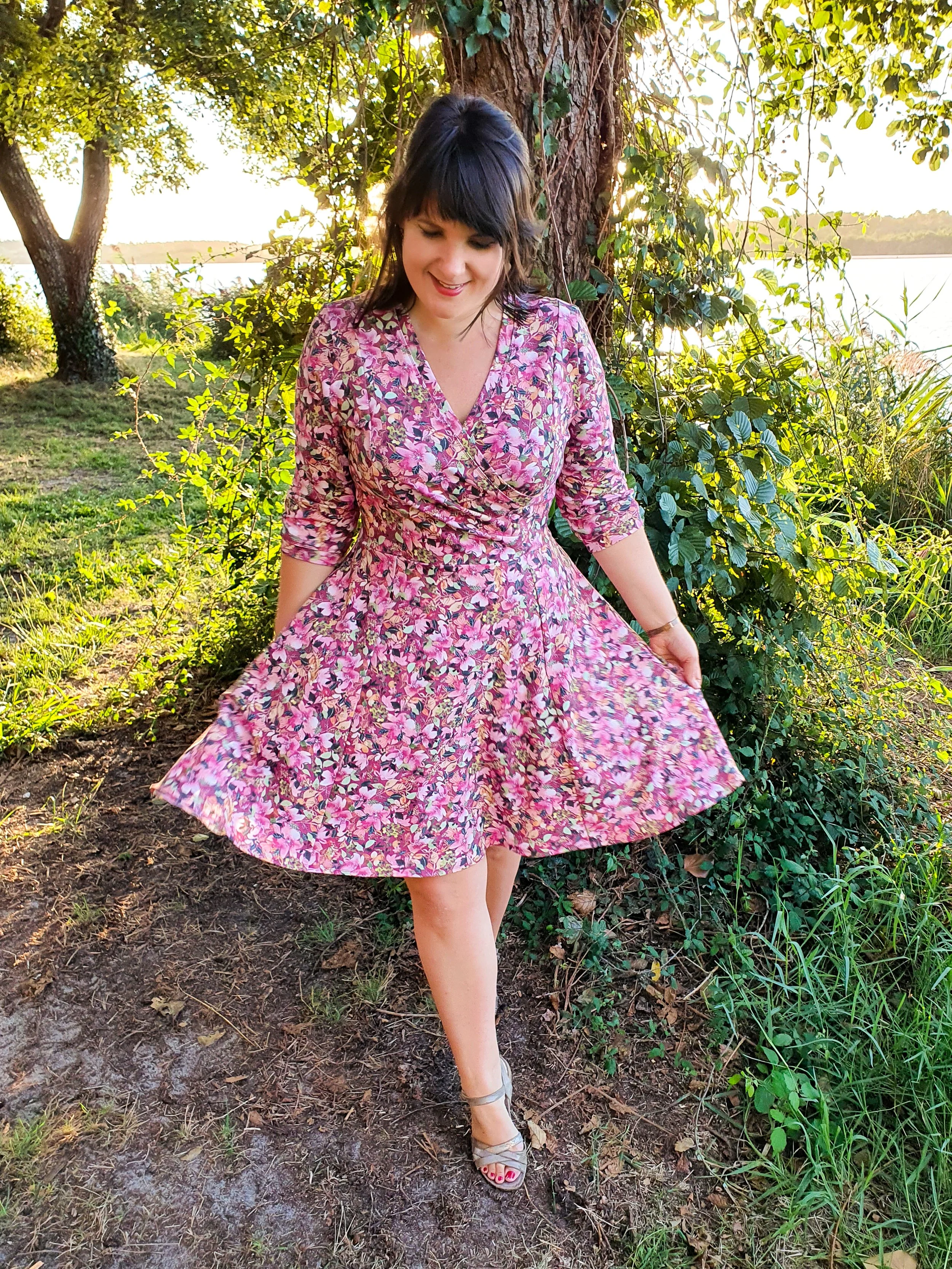 Jersey de coton bio French Terry fleuri — Atelier Malherbe