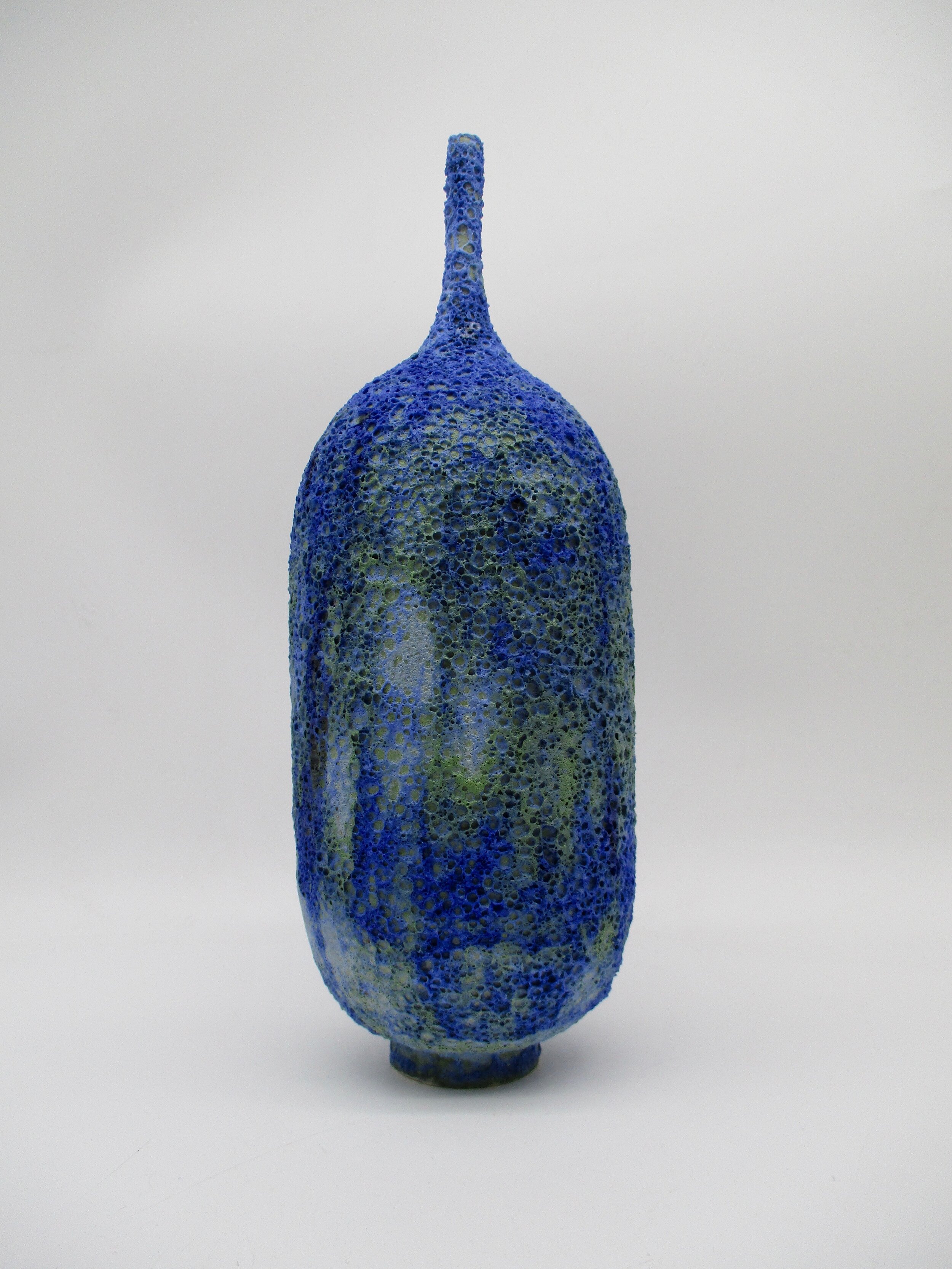 Cobalt Blue Bottle Vase.