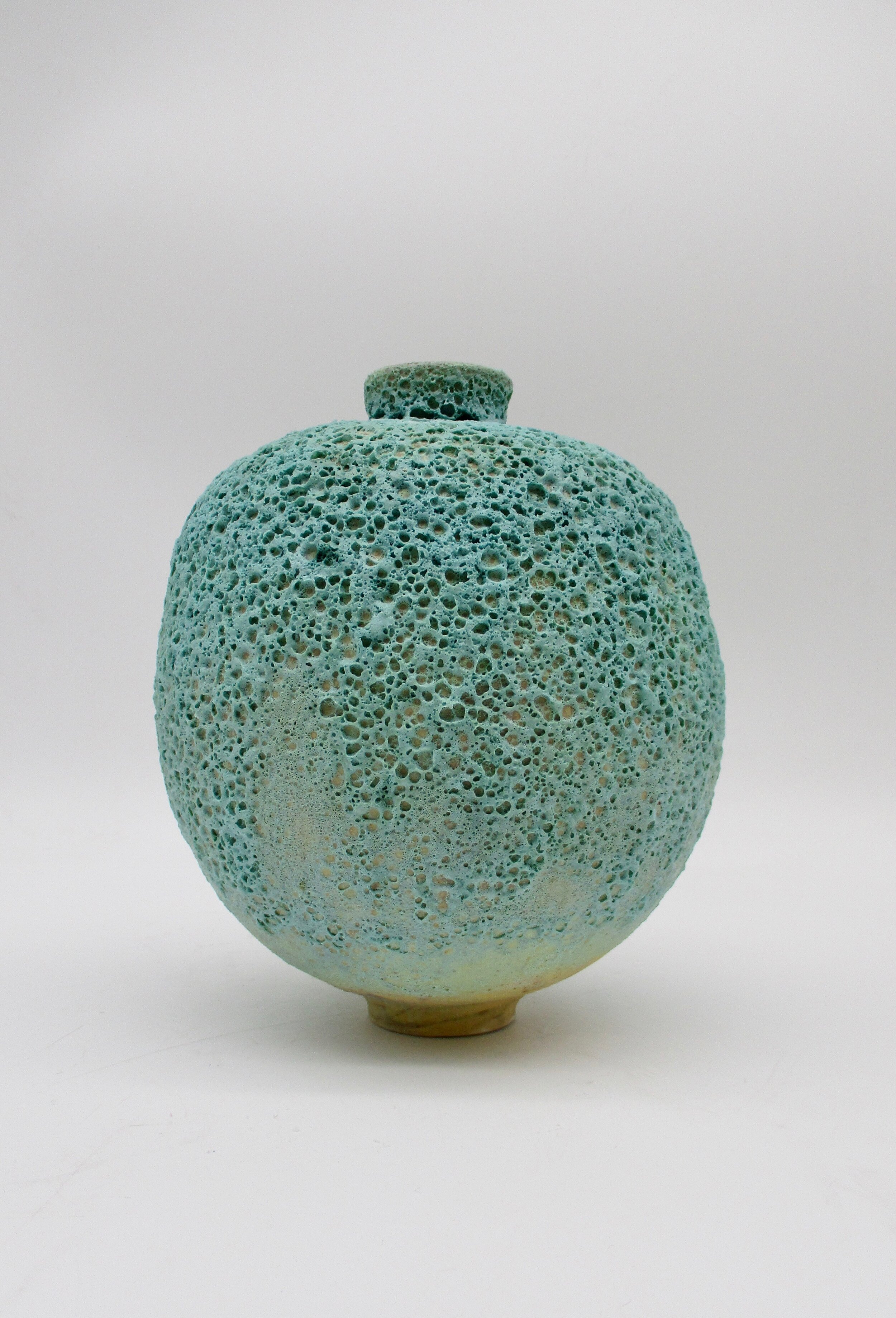 Turquoise Sea Foam Vase.