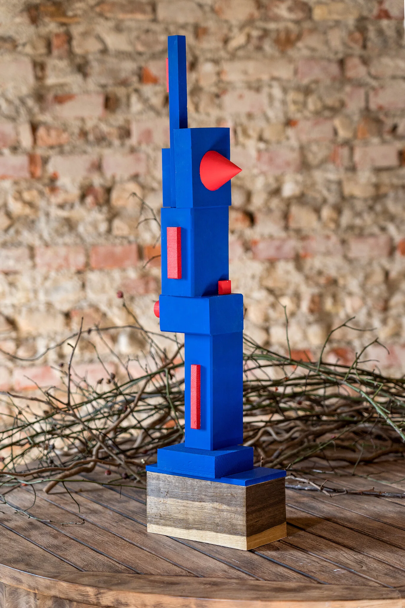 Suptrematist Constructivist Wood Sculpture