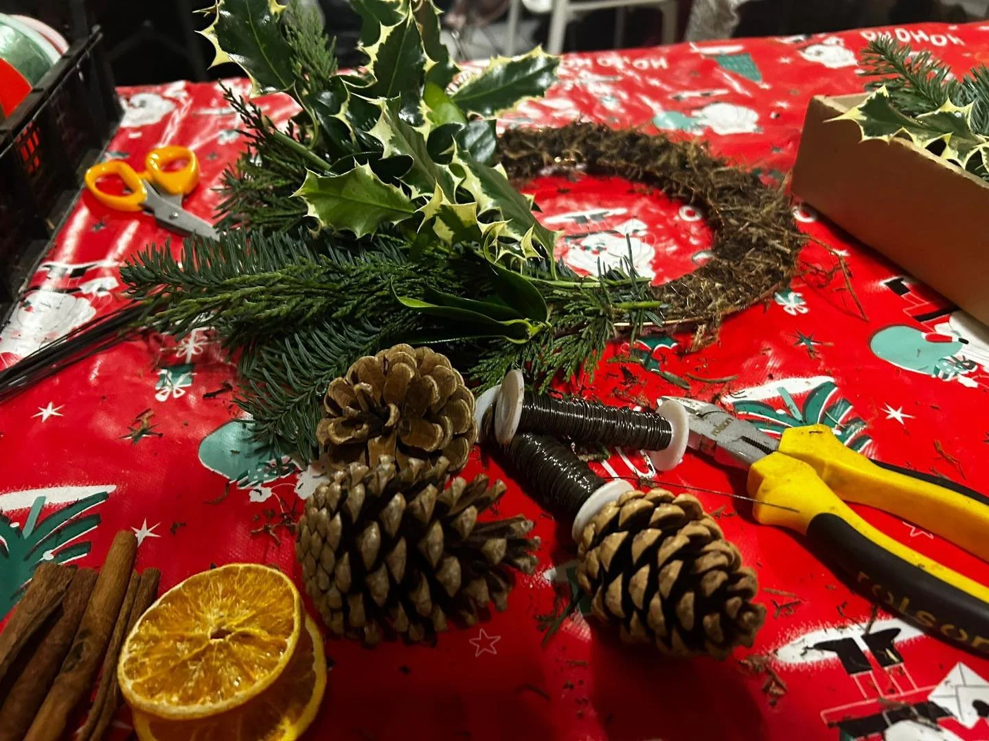 Christmas Wreath Making and Prosecco Evening