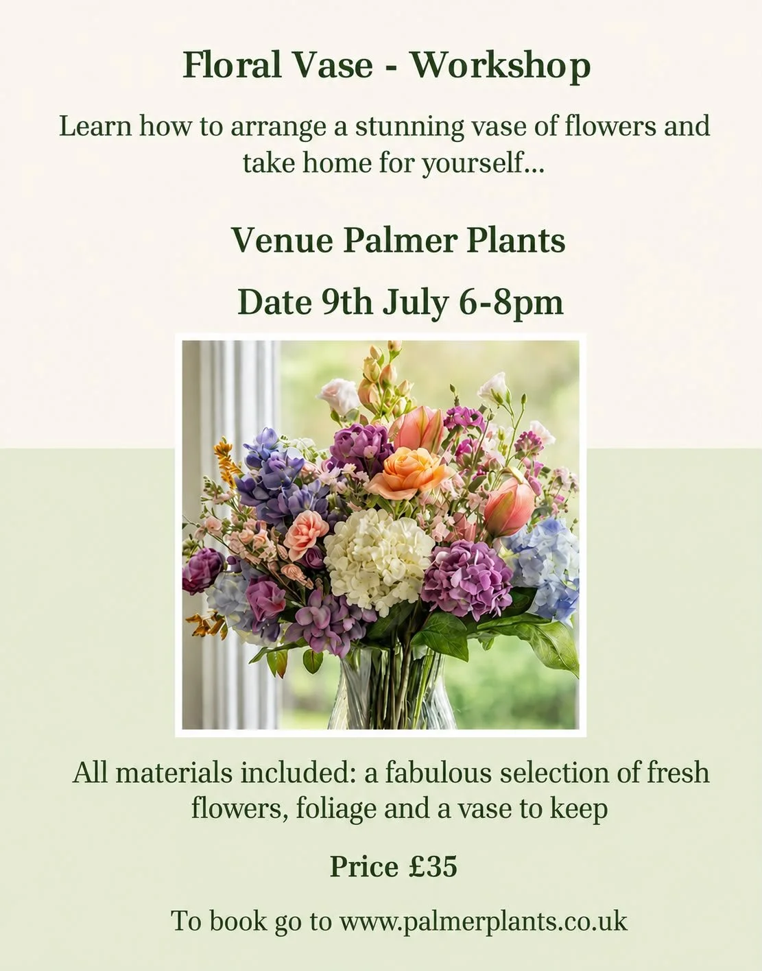 Floral Vase Workshop
