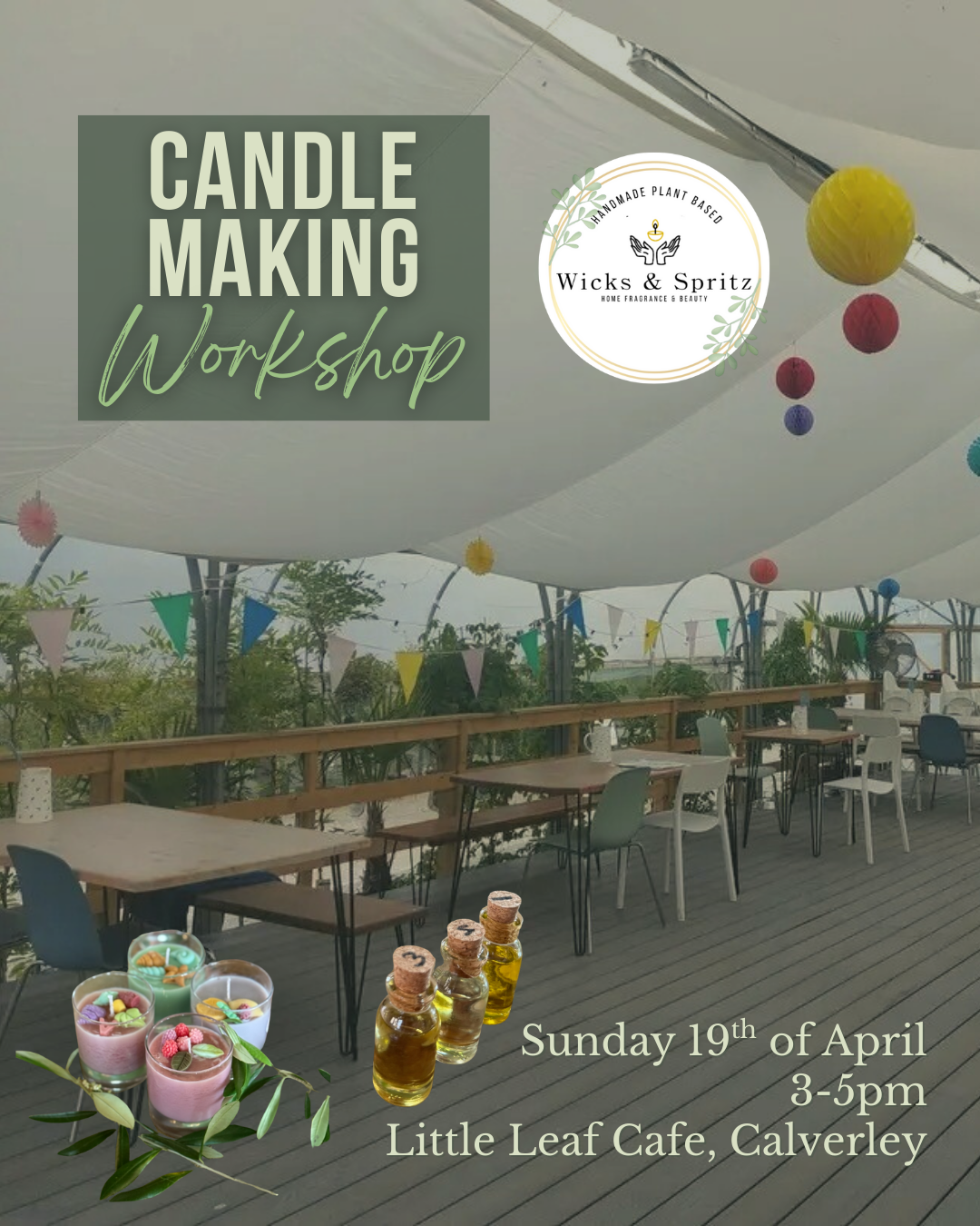 Candle Making Workshop with Wicks & Spritz
