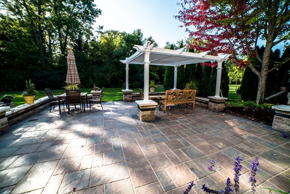 Organizing A Landscape Design Around A Central Paver Patio In Lewis Center,  Oh | Arj Landscape