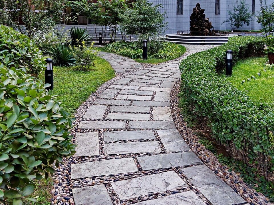 Landscape Design Ideas In Worthington, Oh That Purposefully Mix Materials |  Arj Landscape