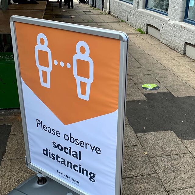 Follow the signs! Good to see the results of our Let&rsquo;s be York - reopening the city campaign for @cityyorkcouncil out on the streets. Good luck to all York shops - let&rsquo;s be safe, let&rsquo;s be welcoming, let&rsquo;s be considerate. #soci