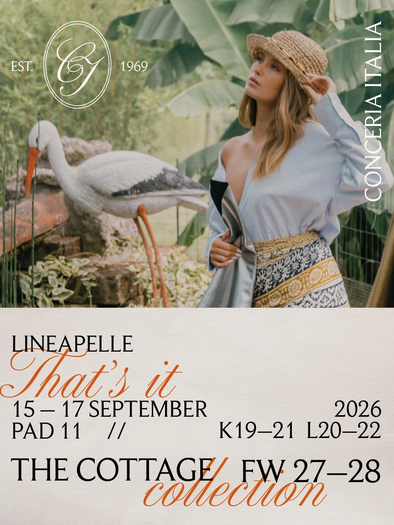 invito di conceria italia per la fiera Lineapelle