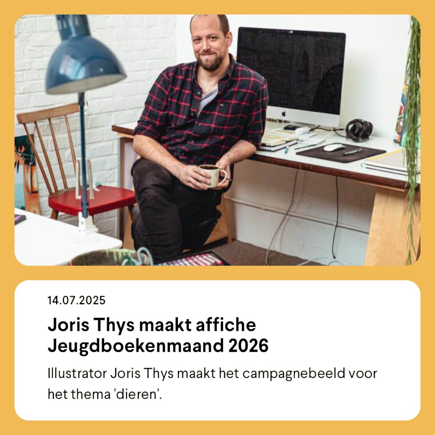 Deze vakantie ben ik druk in de weer om thuis een nieuw atelier op poten te zetten! De eerste opdracht ligt al klaar en werd deze week onthuld in de nieuwsbrief van de jeugdboekenmaand.be. 

🔥
@iedereenleest @literatuurvlaanderen 

🖥️ 👀
https://ww