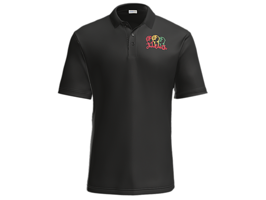 11 - Embroidery - Juneteenth Fists - Premium Polo