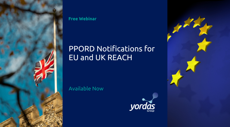 PPORD Notifications for EU and UK REACH