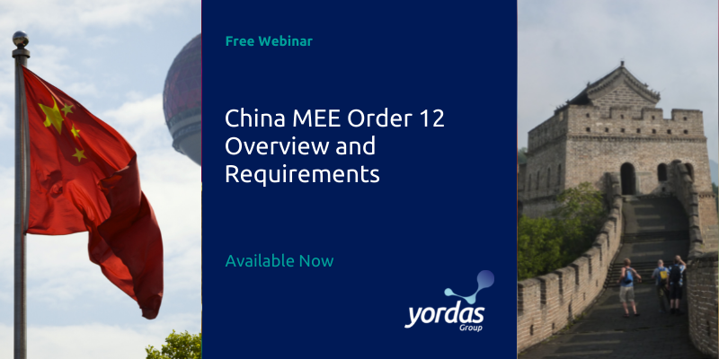 China MEE Order 12 overview and requirements