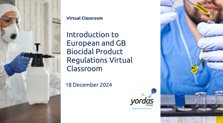Introduction to European and GB Biocidal Product Regulations