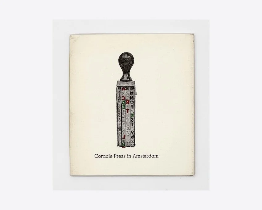 Coracle Press in Amsterdam. Books, Works & Print-Objects. Galerie da Costa, Amsterdam, 1978.