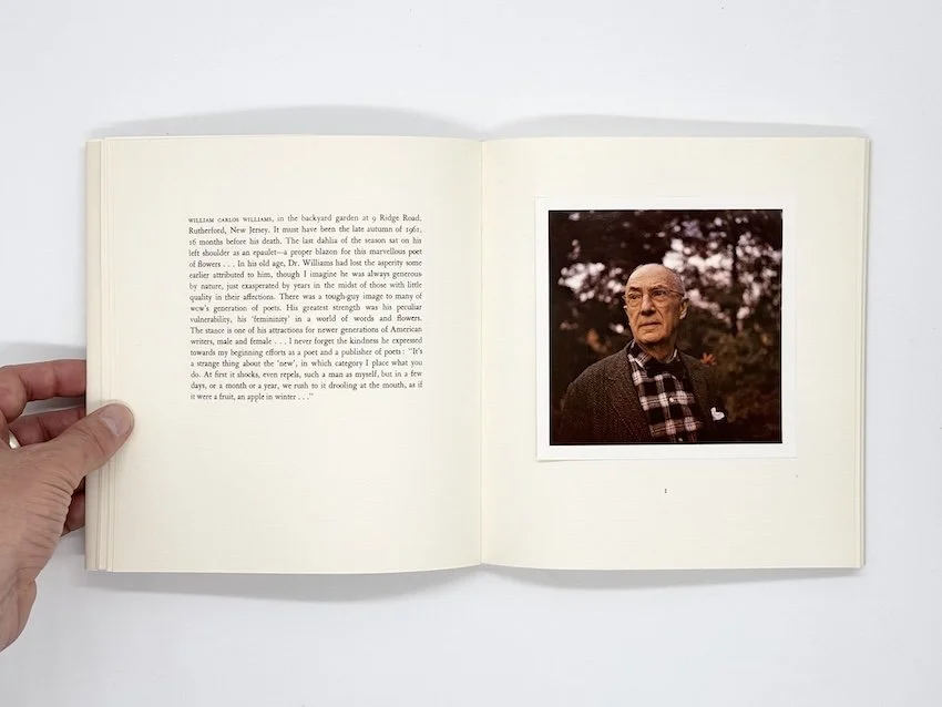 Jonathan Williams, Portrait Photographs. Coracle Press, London, 1979.