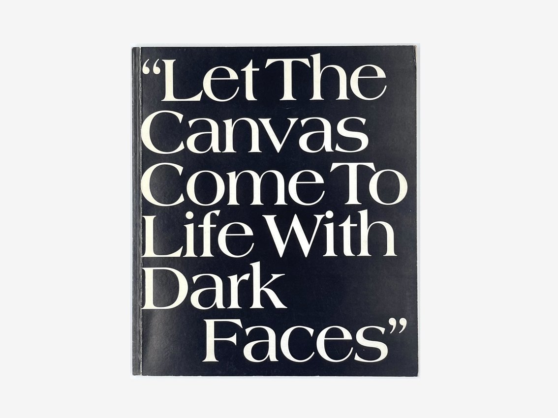 Eddie Chambers, Let the canvas come to life with dark faces, Room & Book, London Art Books, bookshop, secondhand books, London bookshops, Rob Maconachie