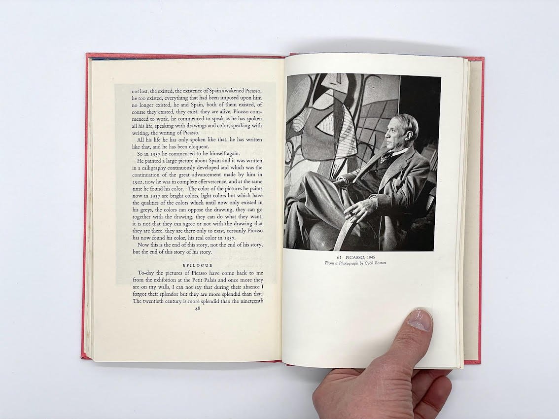 Rare art books: Picasso biography by Gertrude Stein