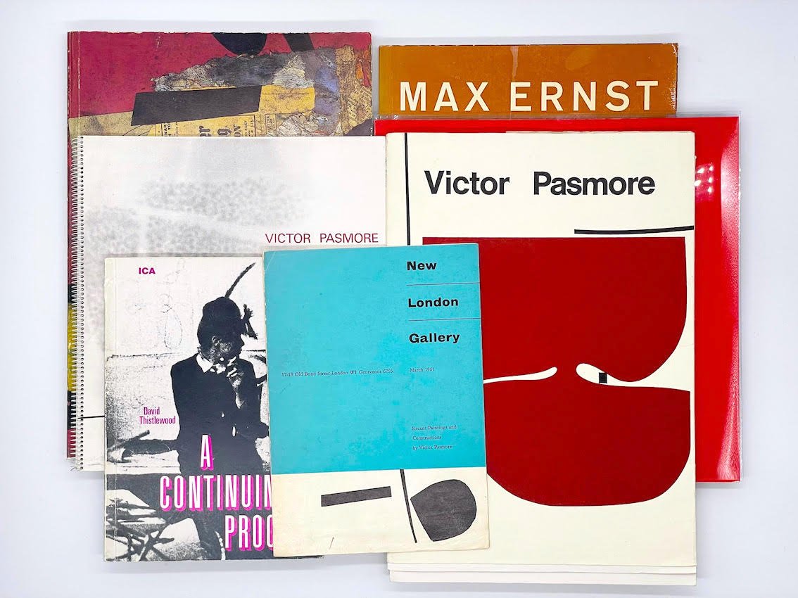 A collection of 7 catalogues including Max Ernst, Victor Pasmore and Kurt Schwitters