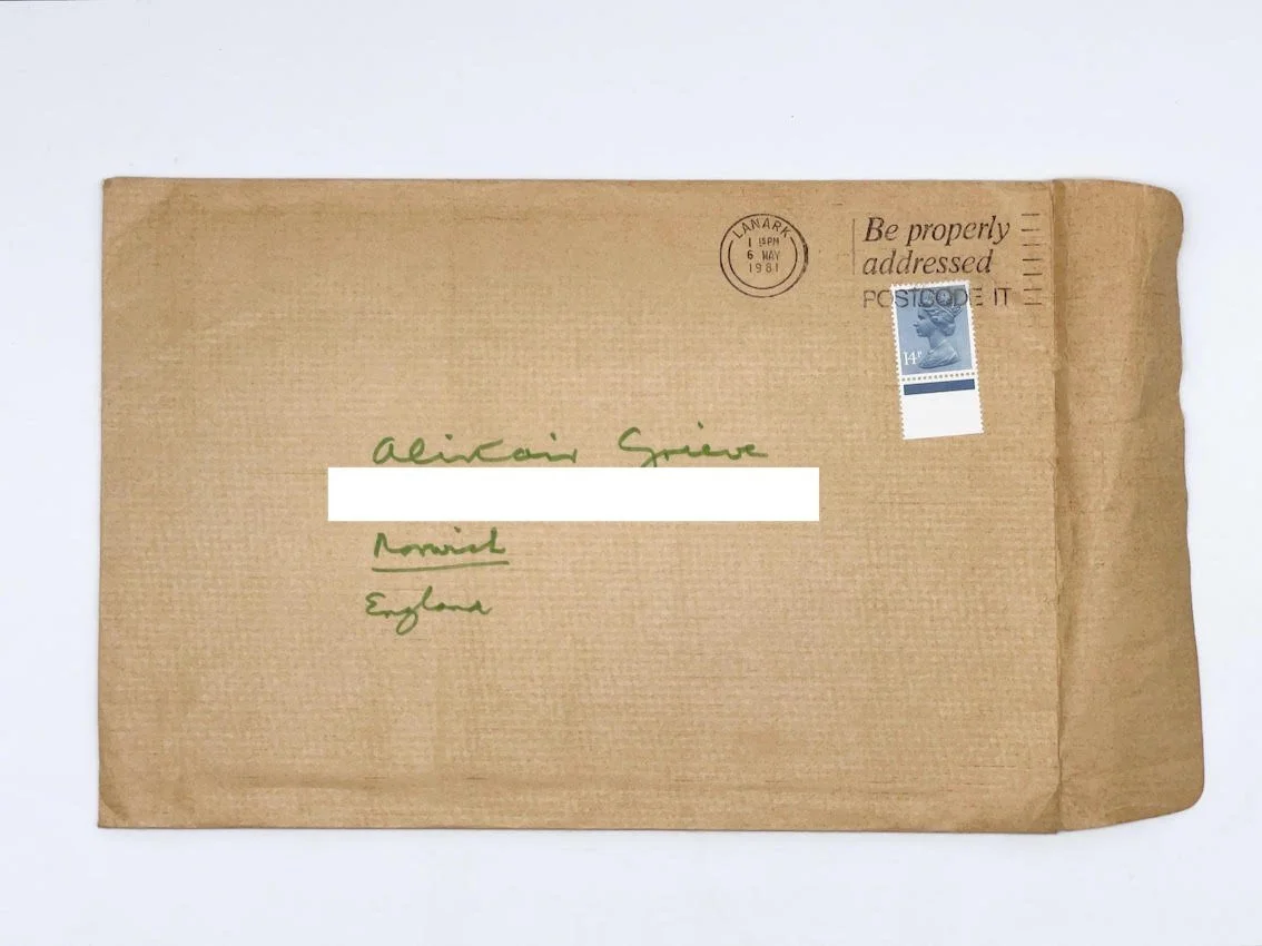Ian Hamilton Finlay Ephemera (Envelope 2) — Room & Book Buy art books