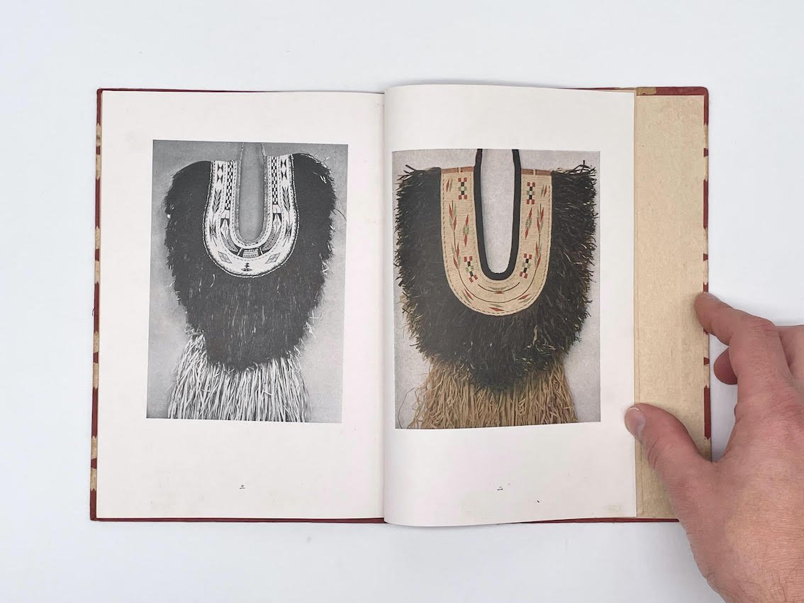 Book published in 1942 by Soetsu Yanagi founder of the Mingei movement about traditional Japanese straw raincoats or mino.