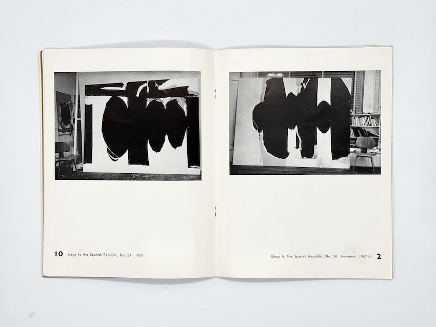 Robert Motherwell. Sidney Janis Gallery, New York, 1961.  Room & Book  second-hand art bookshop, London.