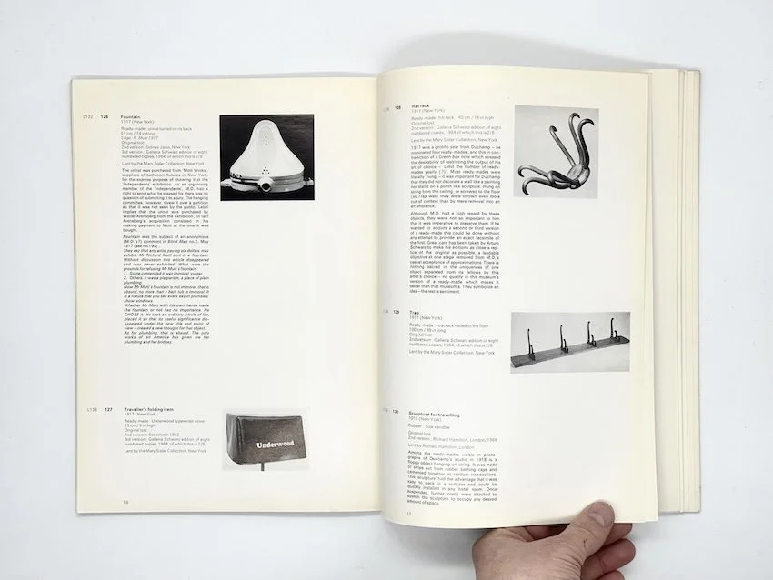 Richard Hamilton 'The Almost Complete Works of Marcel Duchamp' Tate Gallery, 1966