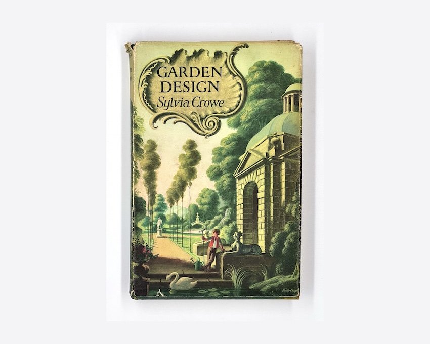 cover of Sylvia Crowe's book "Garden Design" published by Country Life Limited, London in 1965.