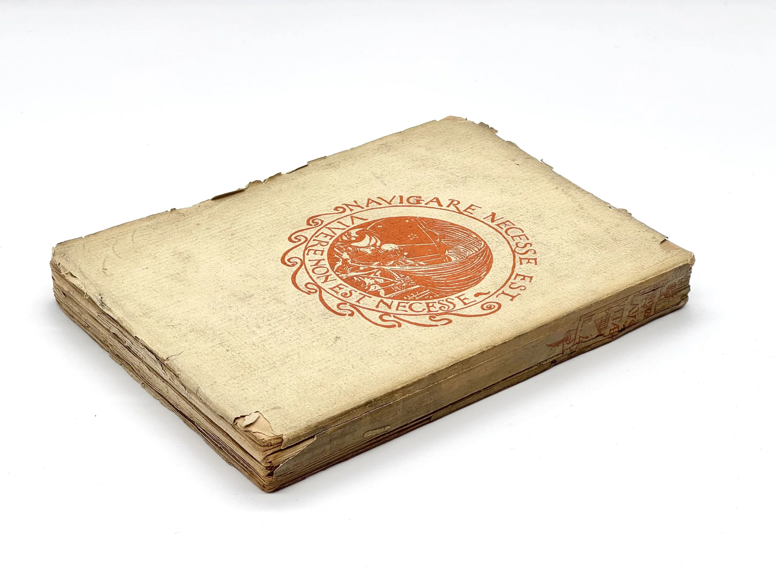 Gabriele D’Annunzio, Laus Vitaevolume 1, published by Fratelli Treves Editore, Milano, 1906. Cover illustration by by Adolfo de Carolis.