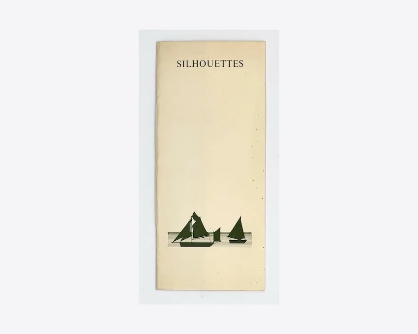 Ian Hamilton Finlay and Laurie Clark, Silhouettes. Wild Hawthorn Press, 1974.