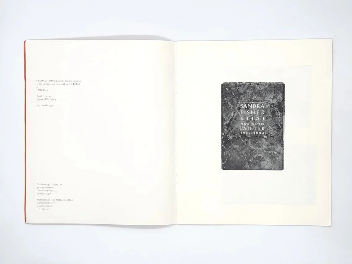 R B Kitaj, Sandra Two. Marlborough Fine Art, London, 1996