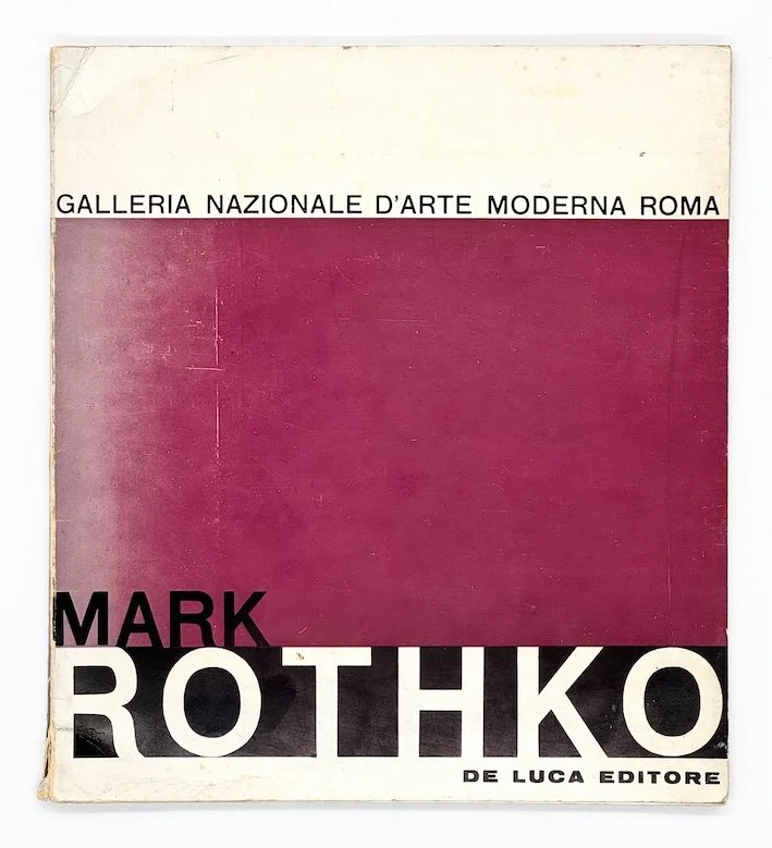 Mark Rothko. Galleria Nazionale D’Arte Moderna Roma and De Luca Editore, 1962. Room and book, secondhand art bookshop, London.