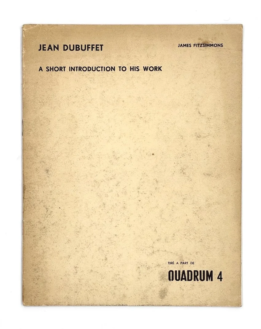 Jean Dubuffet: a short introduction to his work. Quadrum 4, 1957. Room & Book, secondhand art bookshop, London