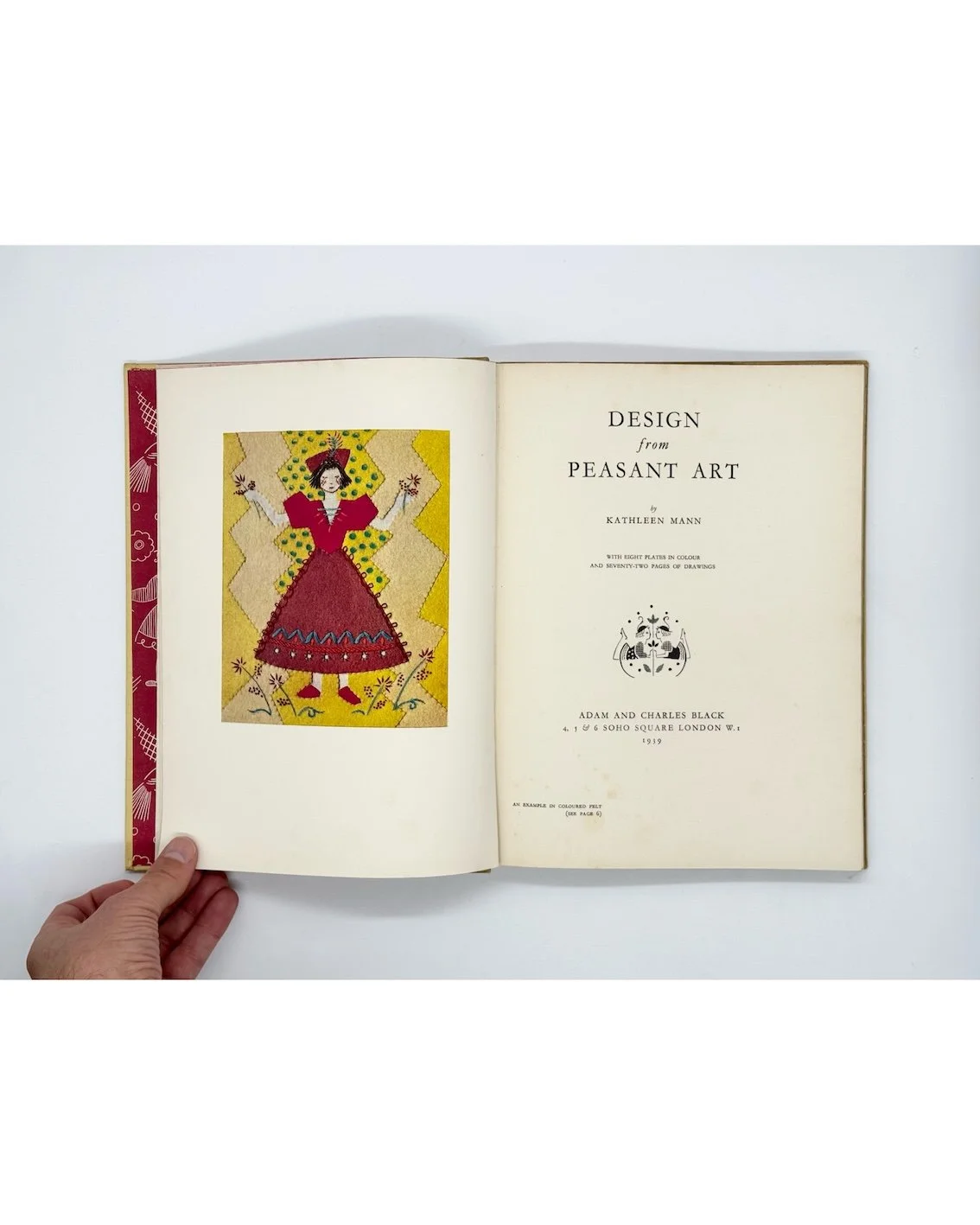 Kathleen Mann, Design from Peasant Art. Adam and Charles Black, London, 1939.  Room & Book secondhand art books, London