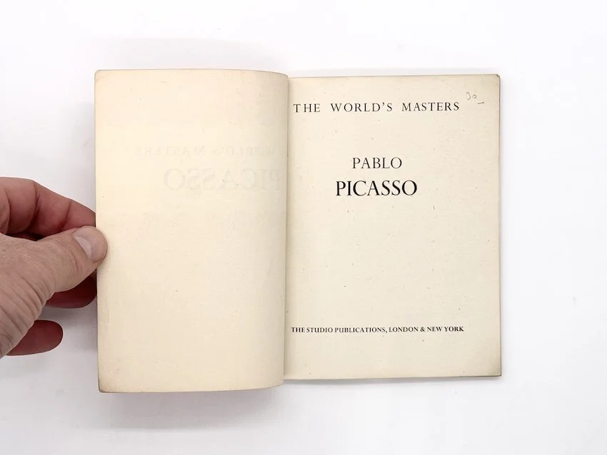 Picasso by Anthony Bertram. The World's Masters Series, The Studio Publications, 1944