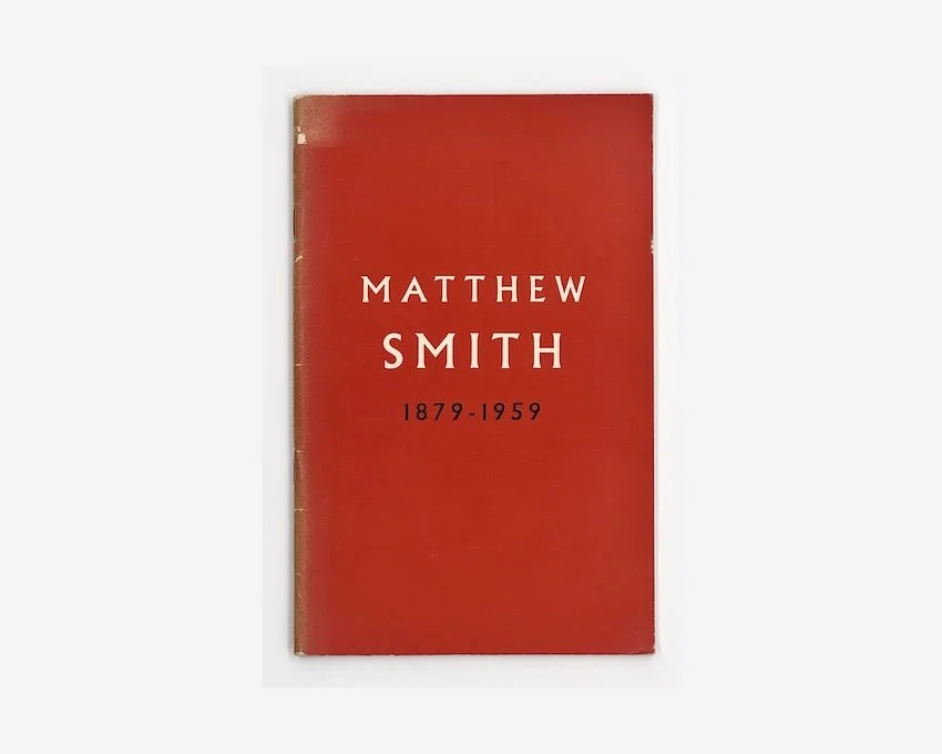 A Memorial Exhibition of Works by Matthew Smith 1879-1959. Royal Academy of Arts, London, 1960.  Room & Book, secondhand art books, London