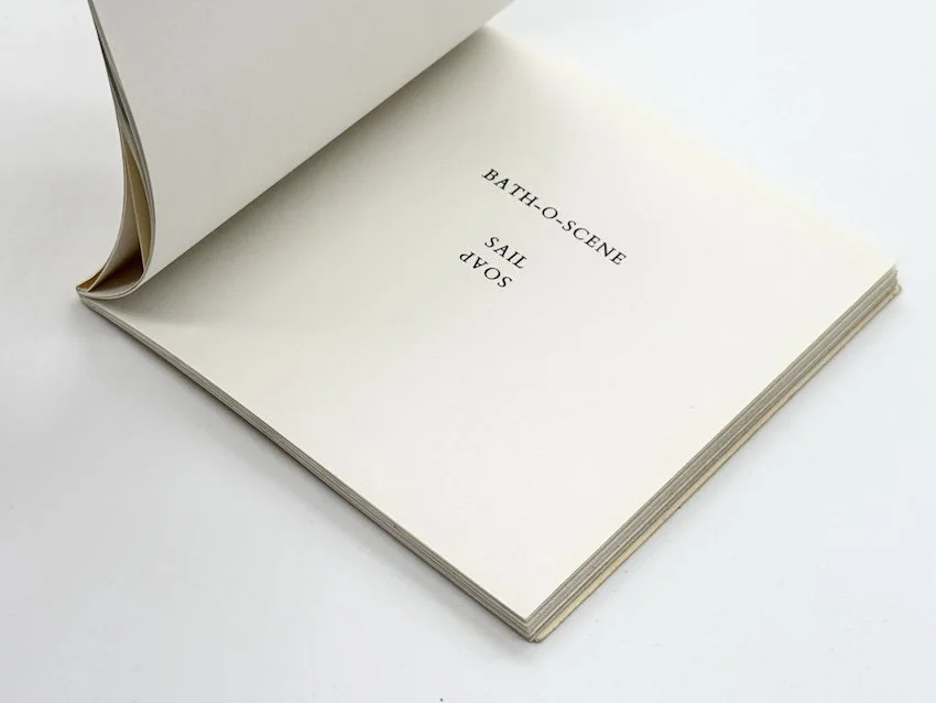 Jibs, by Ian Hamilton Finlay. Wild Hawthorn Press, 1972. One of 350 signed and numbered copies.