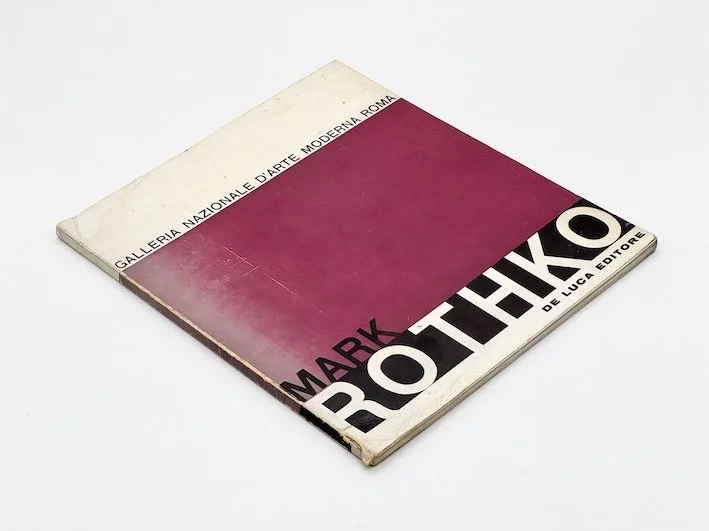 Mark Rothko. Galleria Nazionale D’Arte Moderna Roma and De Luca Editore, 1962. Room and book, secondhand art bookshop, London.