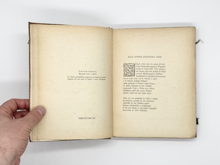 Gabriele D’Annunzio, Francesca Da Rimini: Book 1 from the The Malatesta trilogy. Fratelli Treves, Milano, 1922.