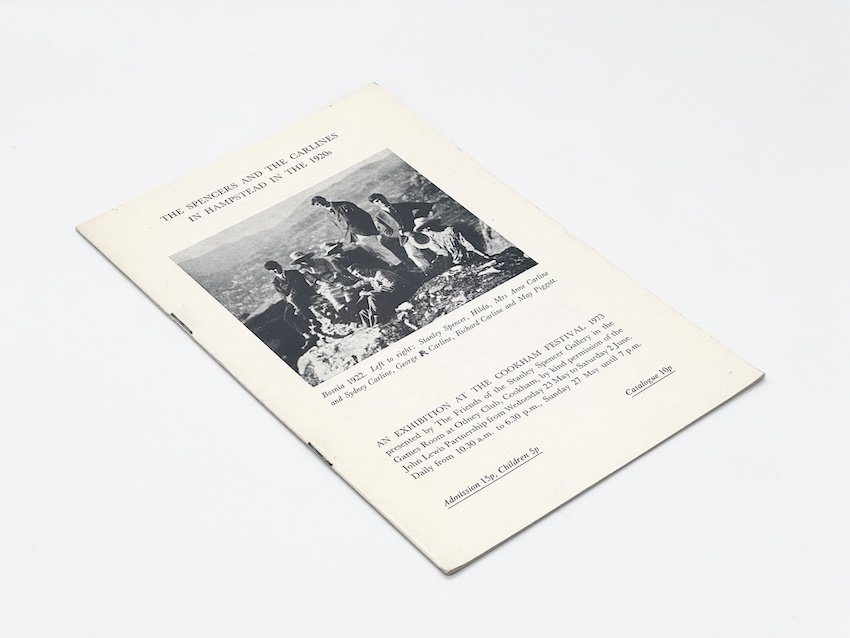 The Spencers and the Carlines in Hampstead in the 1920s. An exhibition at the Cookham Festival in 1973.