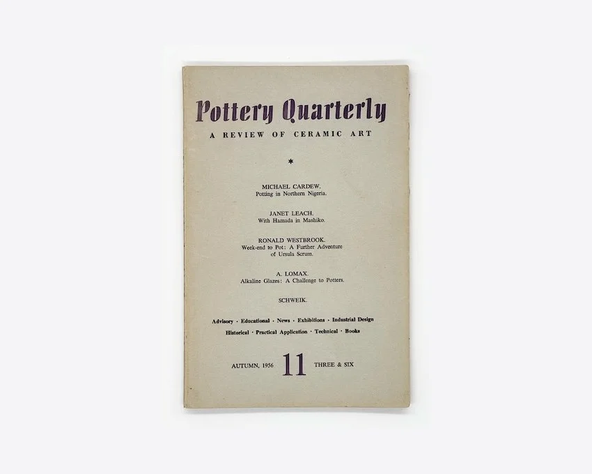 Pottery Quarterly A Review of Ceramic Art. No.11 Autumn 1956.