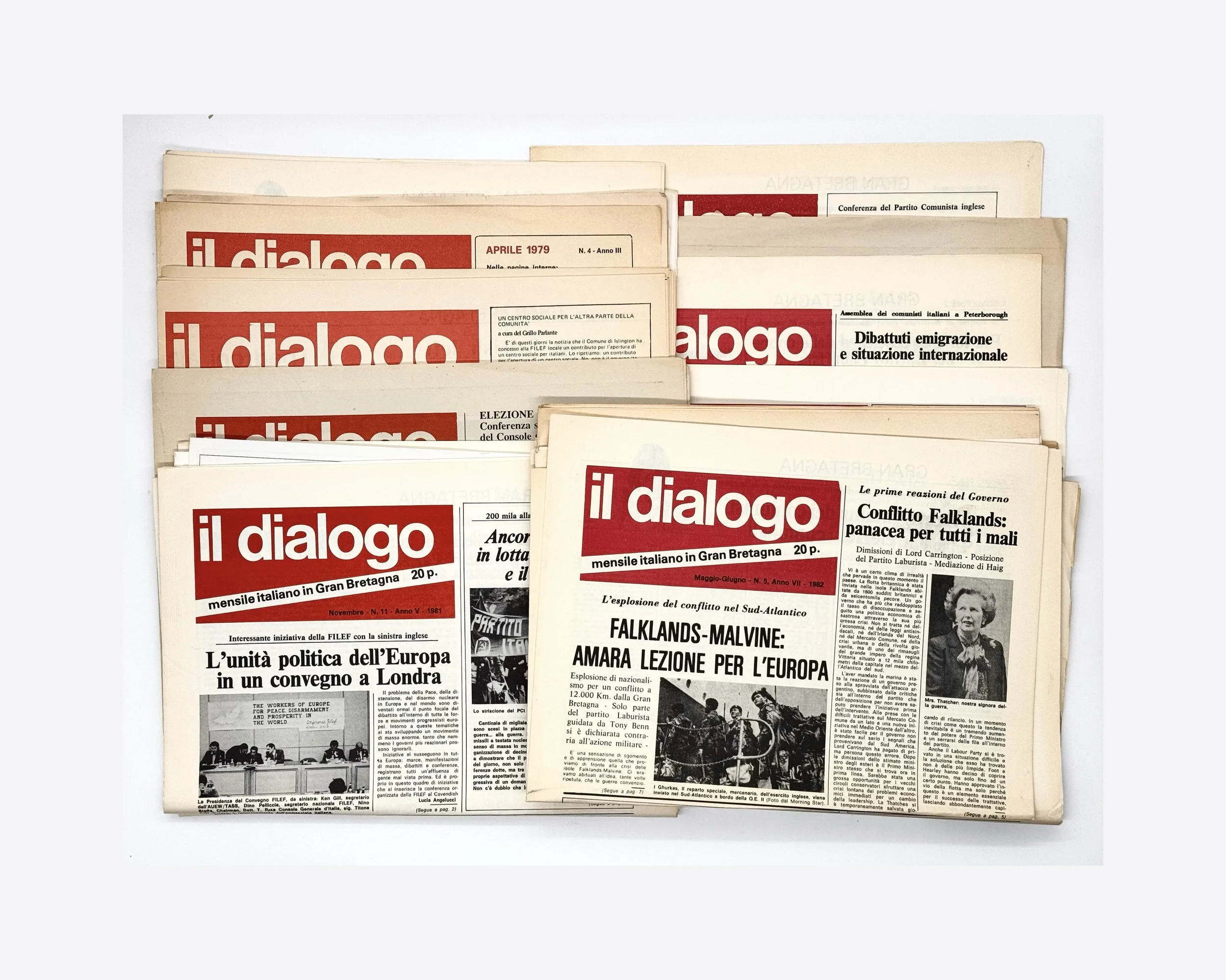 An archive of il dialogo, mensile italiano in Gran Bretagna. 35 issues 1978-1984. Renzo Galeotti contributes.
