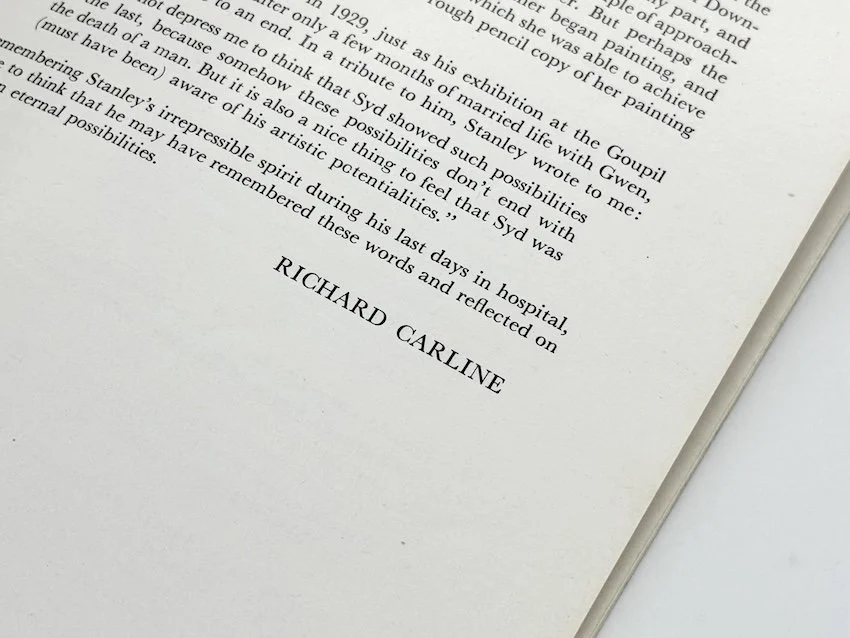 The Spencers and the Carlines in Hampstead in the 1920s. An exhibition at the Cookham Festival in 1973.
