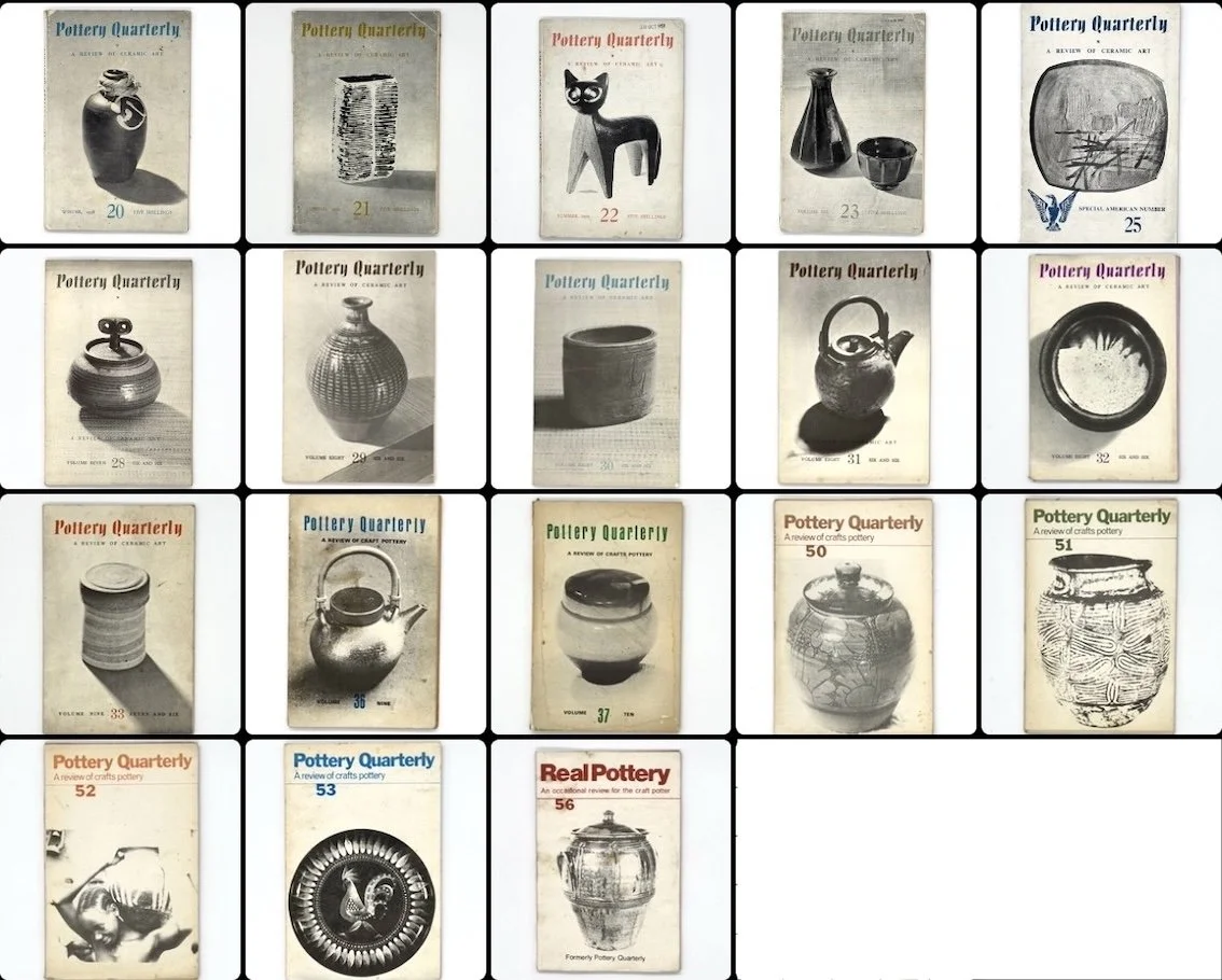 Pottery Quarterly A Review of Ceramic Art 33 Issues: No1. 1954 – No.56 c.1985