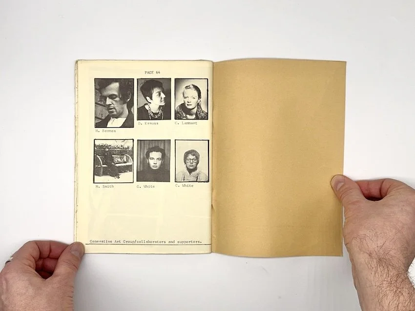 Paul Neagu – the first Generative Art Group Catalogue, 1974. 1 of only 500 signed numbered copies.